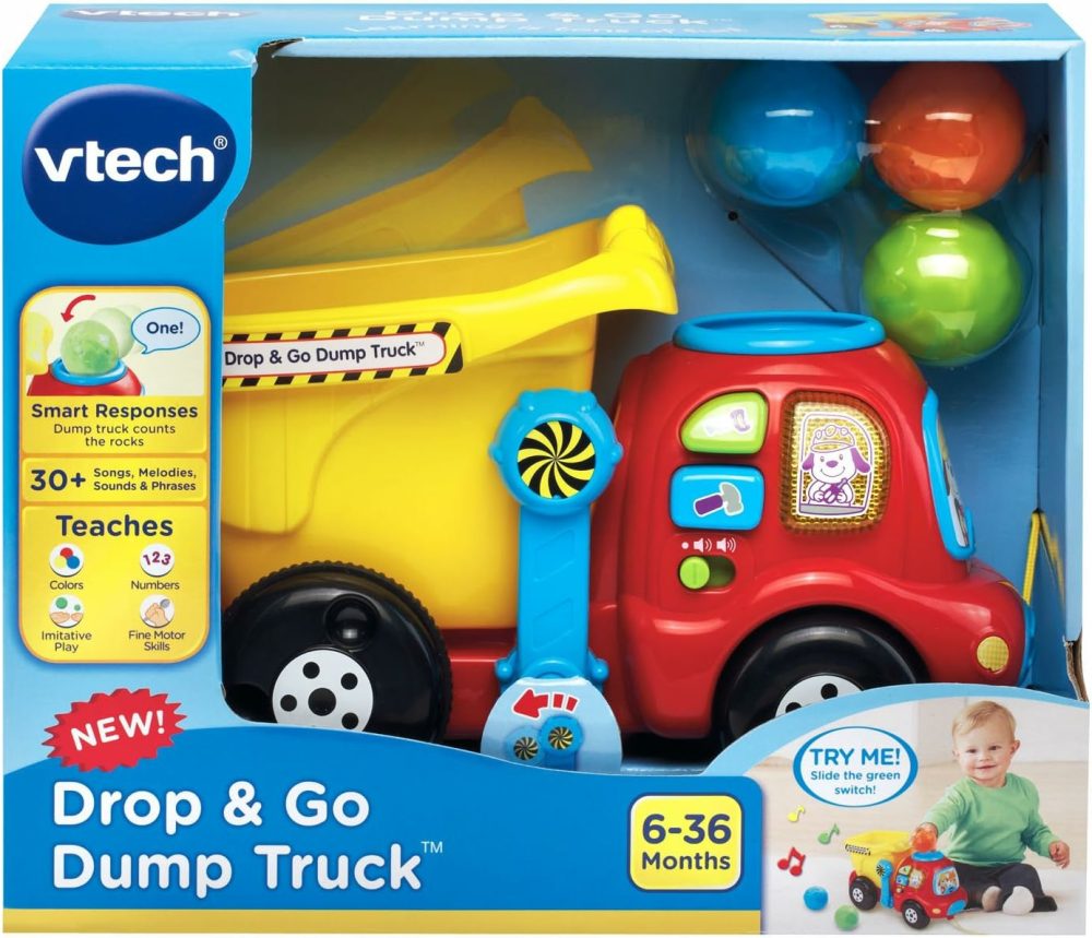 Drop And Go Dump Truck  Yellow  |  Push & Pull Toys All Toys Push & Pull Toys