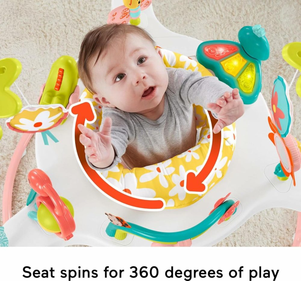 Baby Bouncer Activity Center Blooming Fun Jumperoo With Music Lights And Developmental Toys For Infants  |  Activity Centers Activity Centers Activity Centers