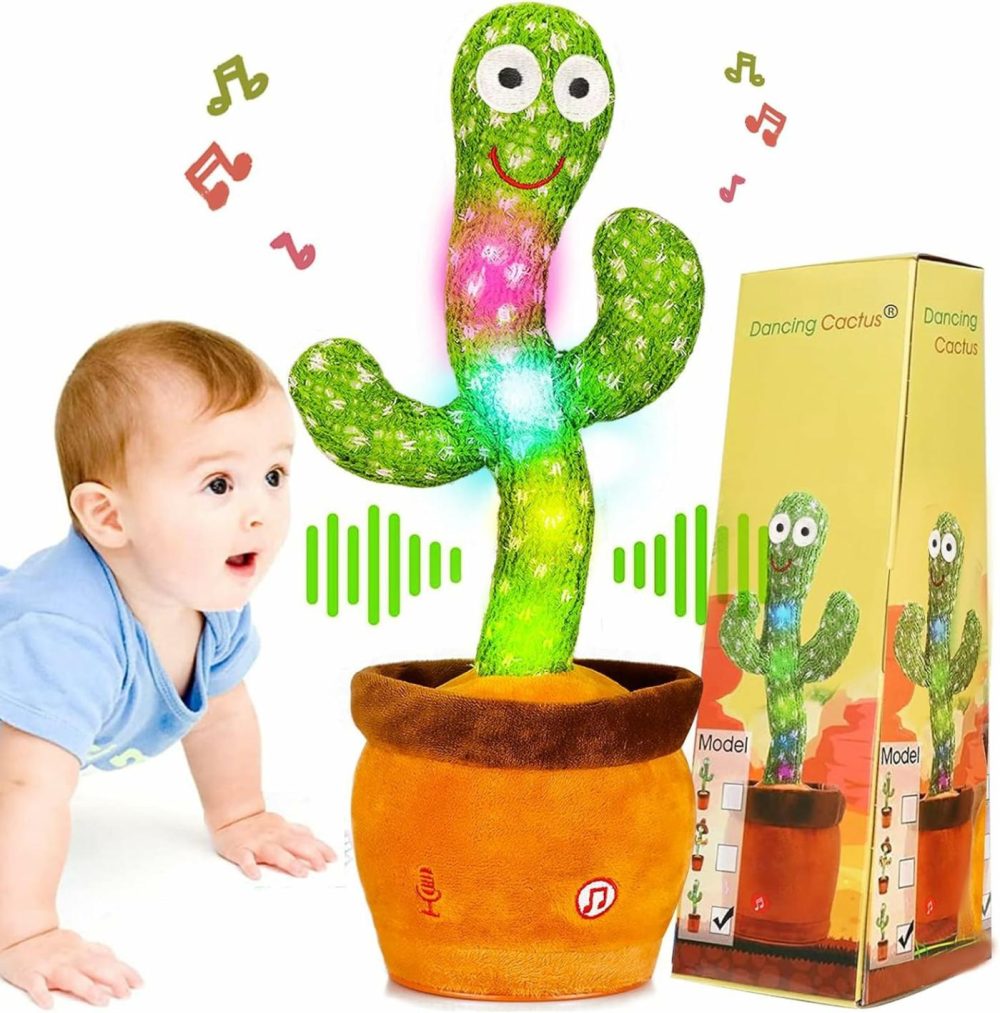 Baby Dancing Cactus For Baby Toys Boys Girls  Dancing Cactus Mimicking Toy Talking Cactus Toy 6 To 12 Month Old Baby Toys  Talking Imitation Toys Glowing Musical Toys Children’s Educational Toys  |  Musical Toys All Toys Cactus Toy