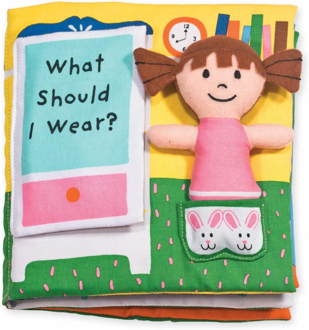 Soft Activity Baby Book – What Should I Wear? – Sensory Travel Toys  Dress Up Doll For Babies And Toddlers  |  Books All Toys Books