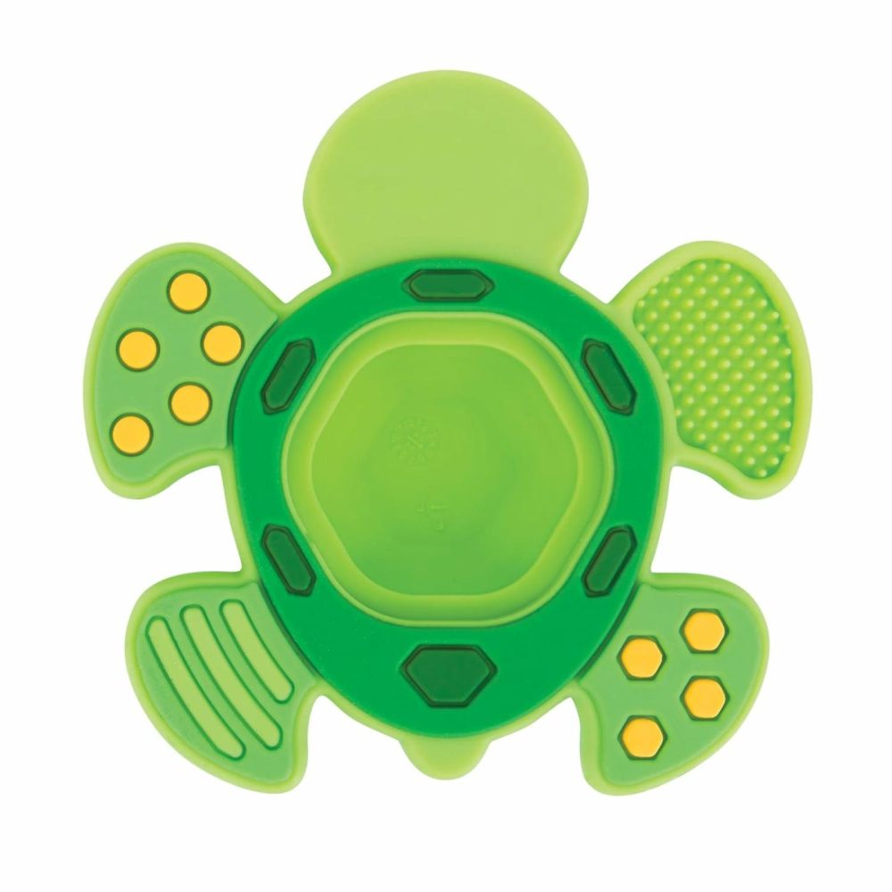 Teethe N’ Pop Sensory Play Teether – Bpa-Free Baby Teething Toy – 3+ Months – Turtle  |  Teethers All Toys Teethers