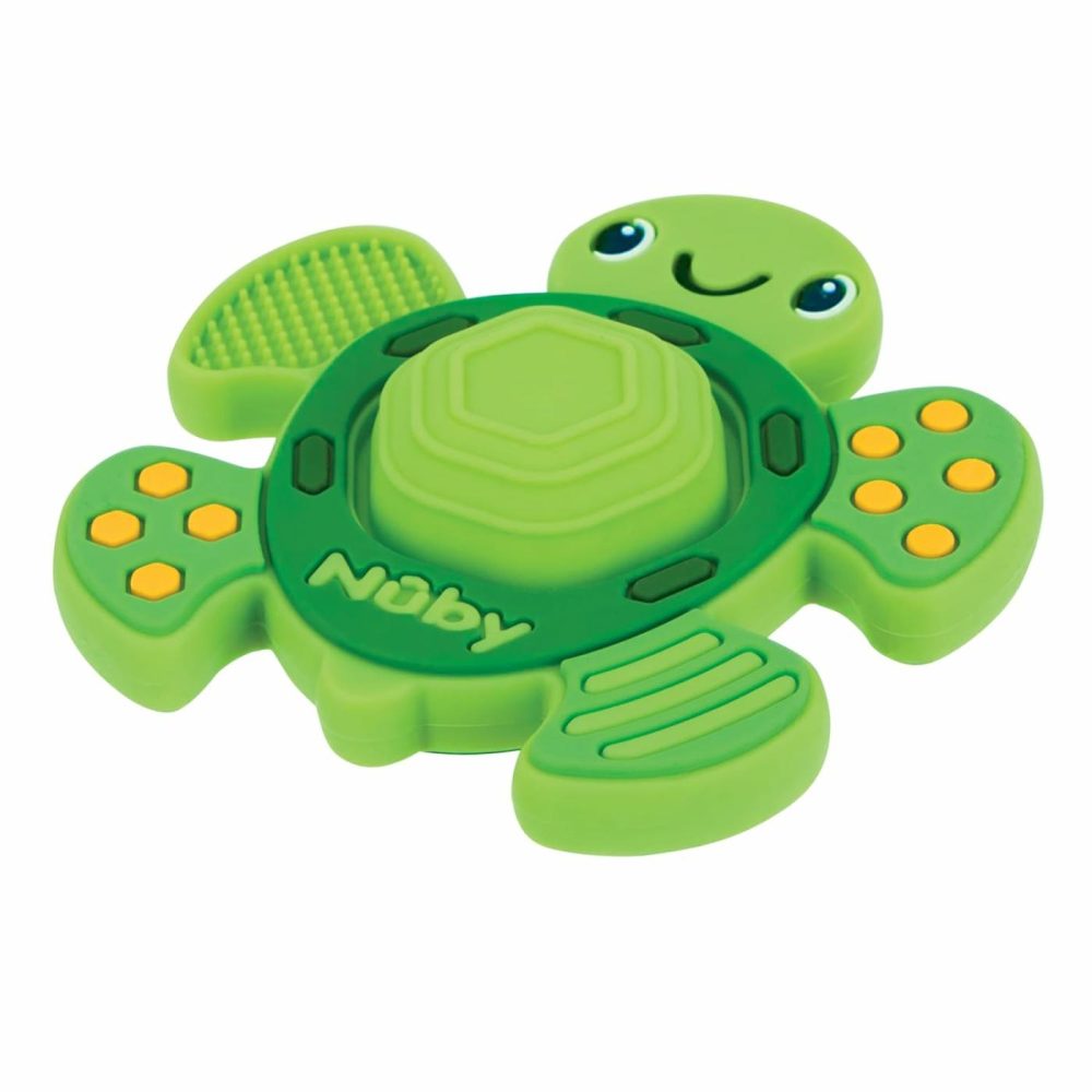 Teethe N’ Pop Sensory Play Teether – Bpa-Free Baby Teething Toy – 3+ Months – Turtle  |  Teethers All Toys Teethers