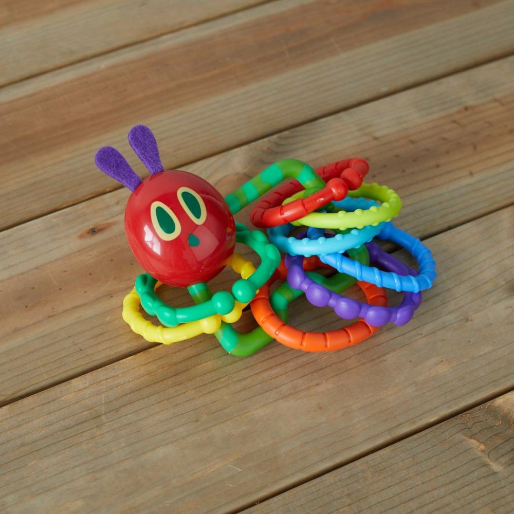 World Of Eric Carle  The Very Hungry Caterpillar Rattle Teether With Links  |  Teethers All Toys Teethers