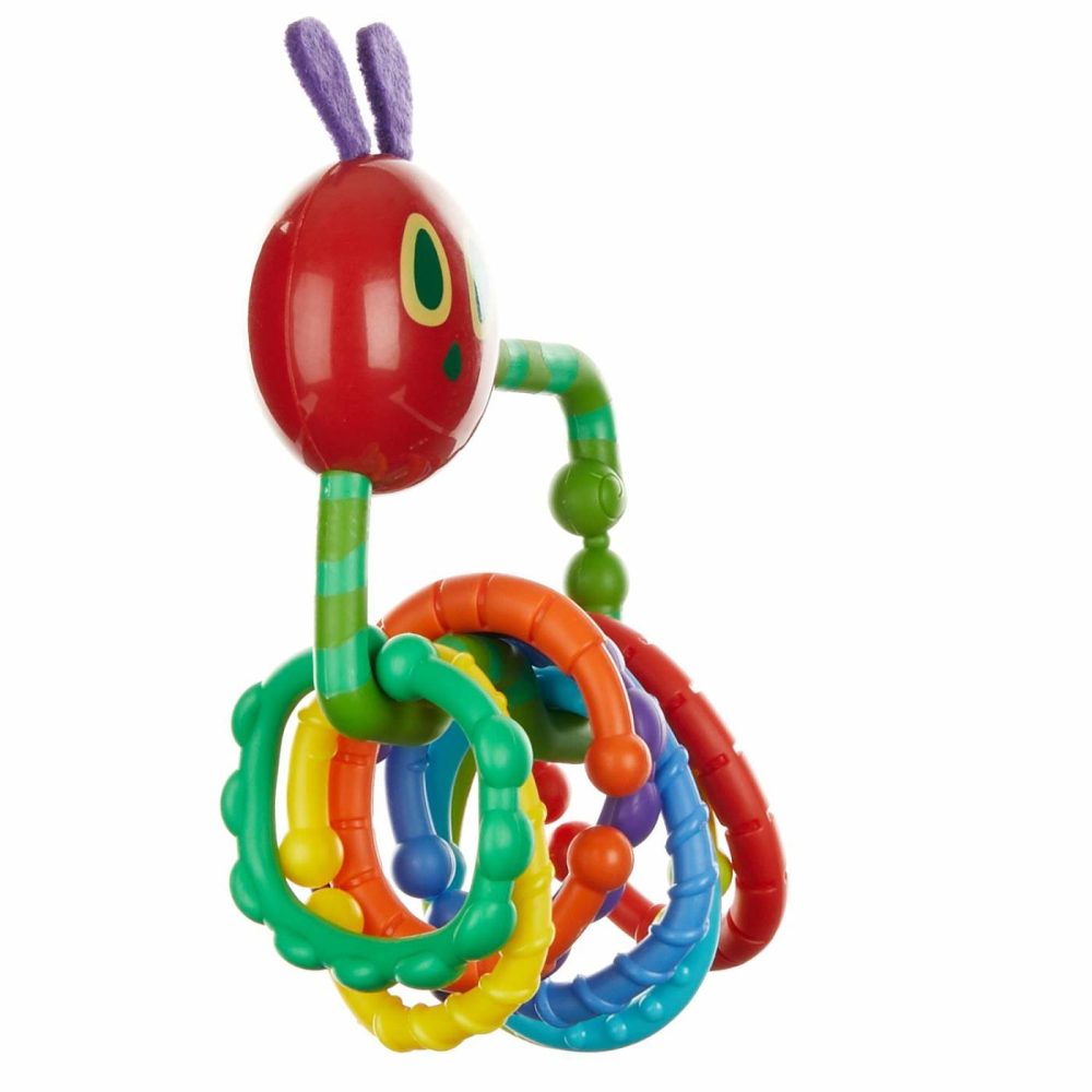 World Of Eric Carle  The Very Hungry Caterpillar Rattle Teether With Links  |  Teethers All Toys Teethers