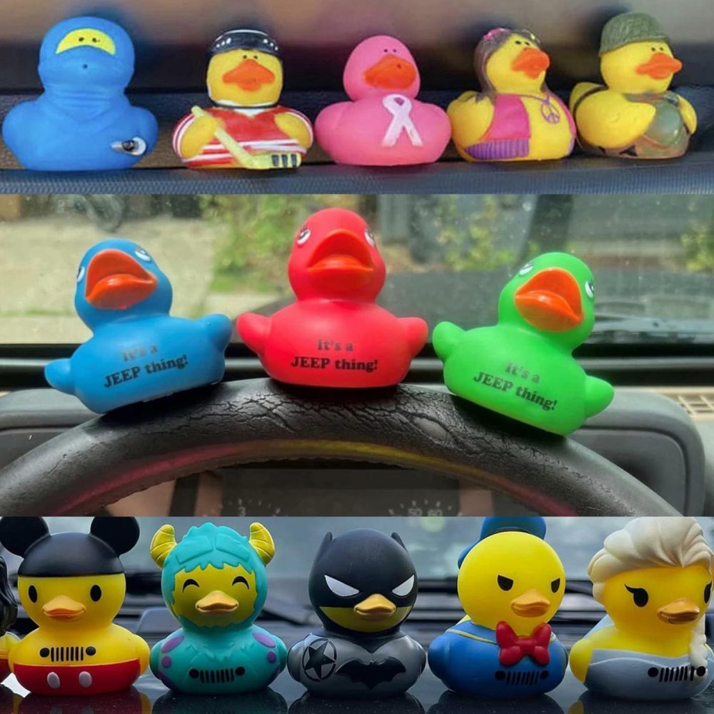 10 Pcs Duck Plug – Rubber Duck Mount,Flock Locker Rubber Duck Holder For Jeep Dash And Fixed Display,Gift For Jeep Lover Includes Double Sided Stickers Inside （Excluding Rubber Duck） (10Pcs)  |  Bath Toys All Toys Bath Toys