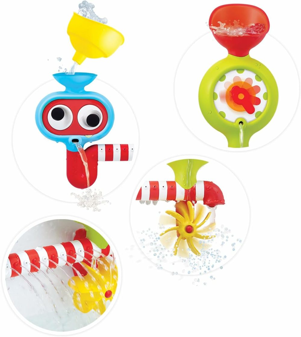 Baby Toddler Bath Wall Toy (Ages 1-3) Waterfall Spinning Gears & Rotating Googly Eyes – Mold Free – Attach To Any Tub Or Shower – Spin N Sprinkle Water Lab – Great For Boys  Girls,& Kids  |  Bath Toys All Toys Bath Toys