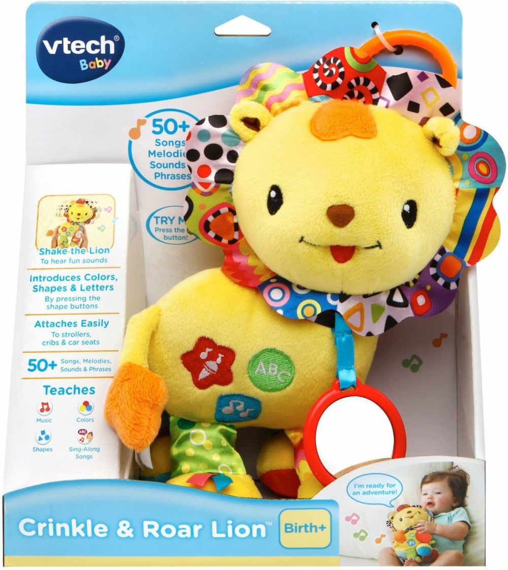 Crinkle And Roar Lion  Yellow  |  Car Seat & Stroller Toys All Toys Car Seat & Stroller Toys