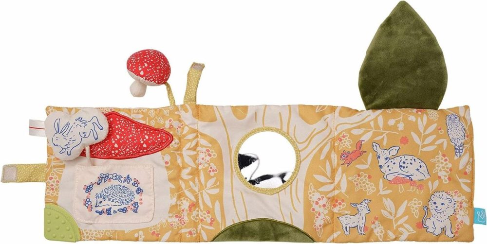 Deer One Soft Activity Crinkle Book & Fold Out Pat Mat For Baby  Toddler With Squeaker  Discovery Mirror And Teether  |  Teethers All Toys Teethers