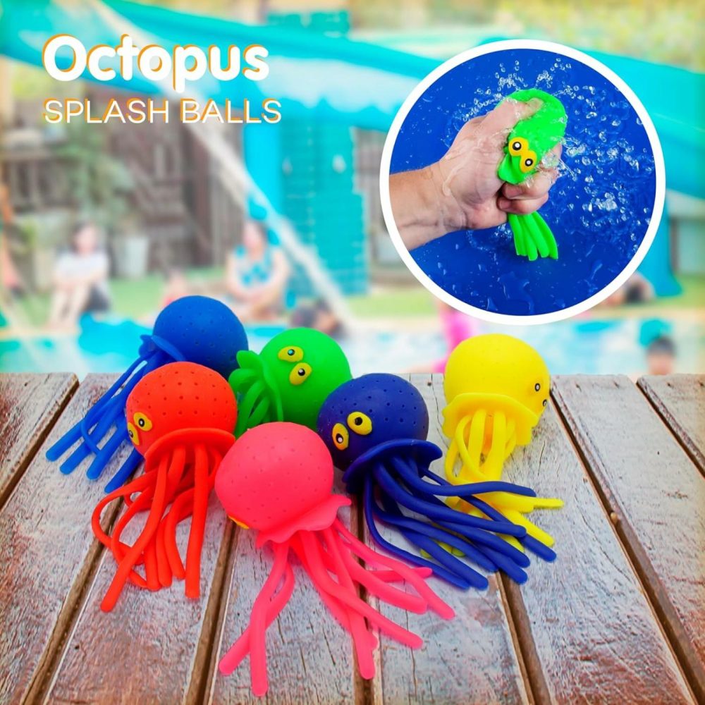 Octopus Water Balls 6 Pack Pool Toys For Kids Sensory Octopus Water Bomb Splash Balls  Toddler Bath Toy  Swimming Pool Floating Swim Toys By  |  Bath Toys All Toys Bath Toys