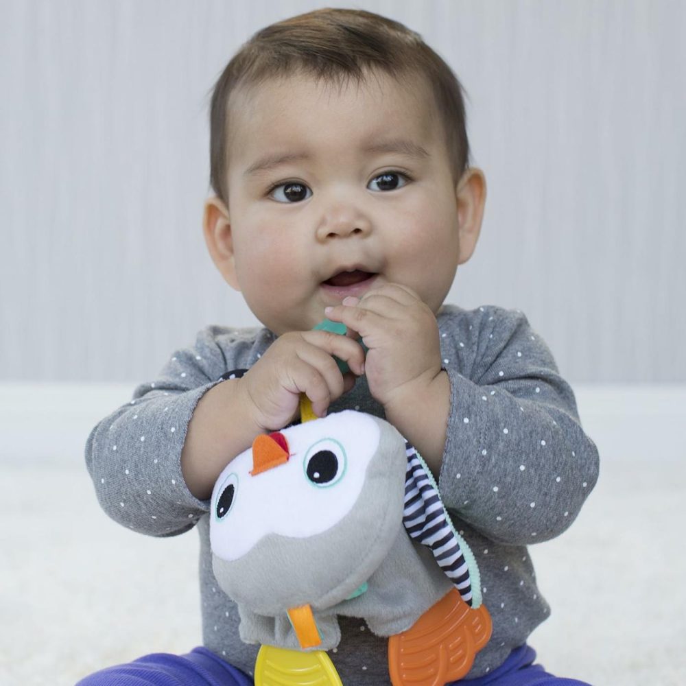 Cuddly Teether  Penguin Character  3 Textured Teething Places To Soothe Sore Gums  Bpa-Free Silicone  Soft Fabric Textures To Explore  Crinkle Sounds To Discover  For Babies 0M+  |  Teethers All Toys Penguin