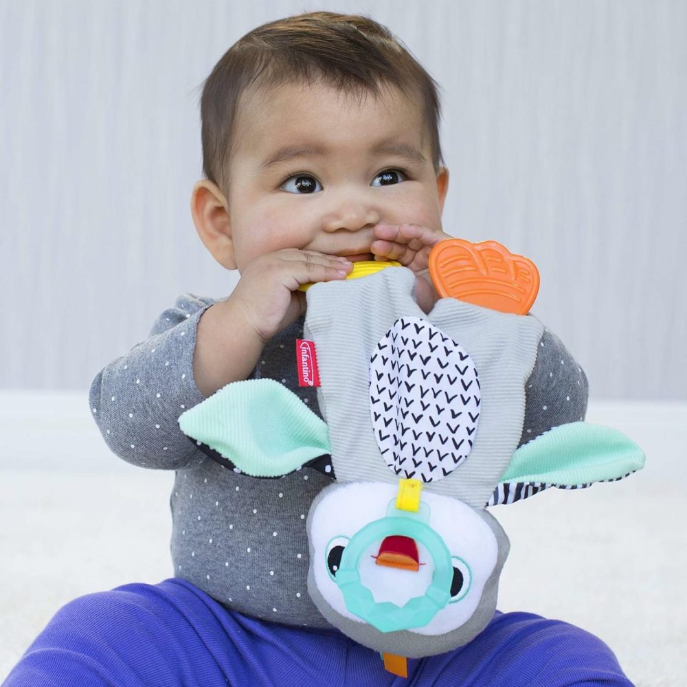 Cuddly Teether  Penguin Character  3 Textured Teething Places To Soothe Sore Gums  Bpa-Free Silicone  Soft Fabric Textures To Explore  Crinkle Sounds To Discover  For Babies 0M+  |  Teethers All Toys Penguin