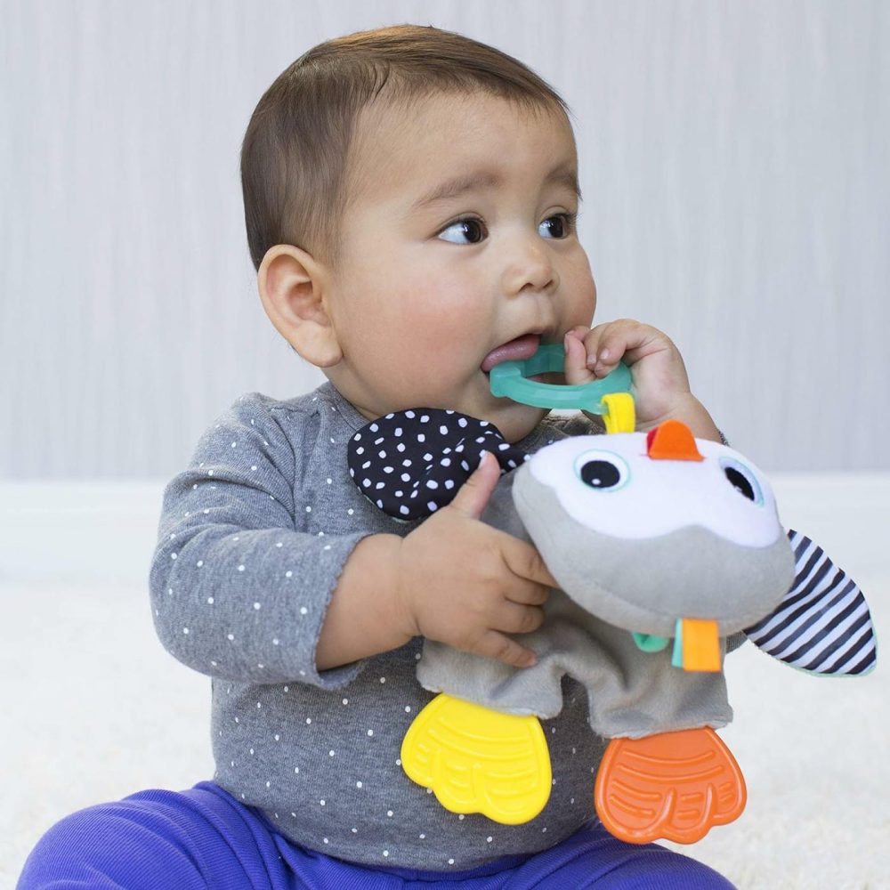 Cuddly Teether  Penguin Character  3 Textured Teething Places To Soothe Sore Gums  Bpa-Free Silicone  Soft Fabric Textures To Explore  Crinkle Sounds To Discover  For Babies 0M+  |  Teethers All Toys Penguin