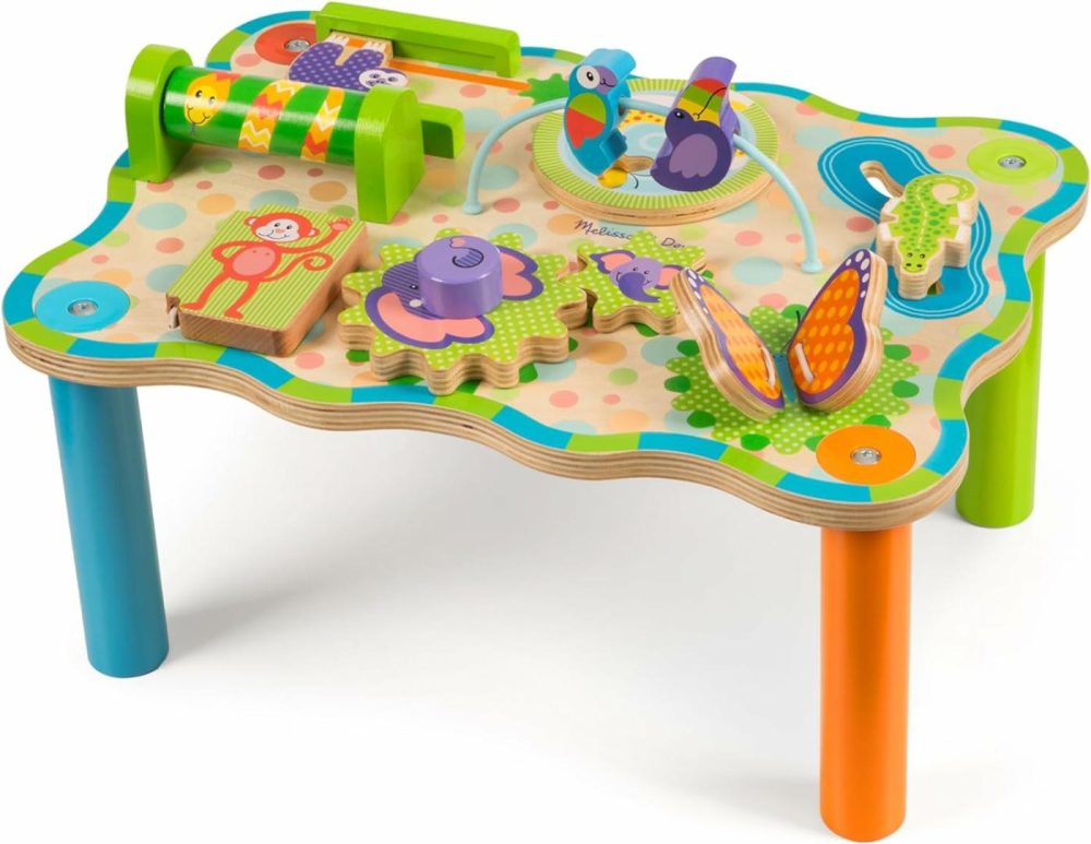 First Play Children’s Jungle Wooden Activity Table For Toddlers Multi-Color 1 Ea  |  Tables All Toys Tables