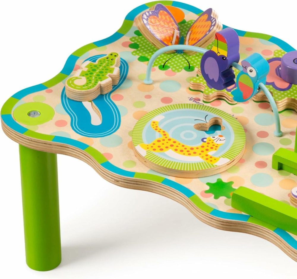 First Play Children’s Jungle Wooden Activity Table For Toddlers Multi-Color 1 Ea  |  Tables All Toys Tables