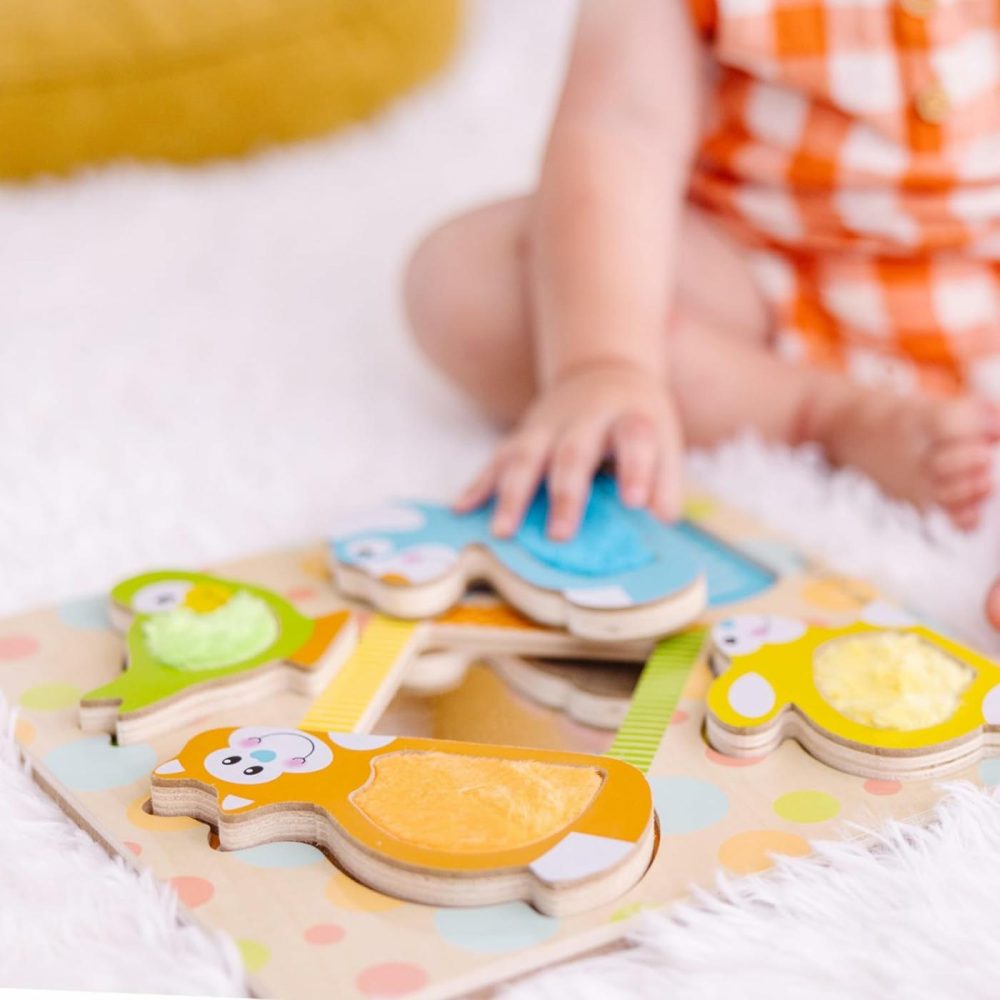 First Play Wooden Touch And Feel Puzzle Peek-A-Boo Pets With Mirror  |  Puzzle Boxes All Toys Puzzle Boxes