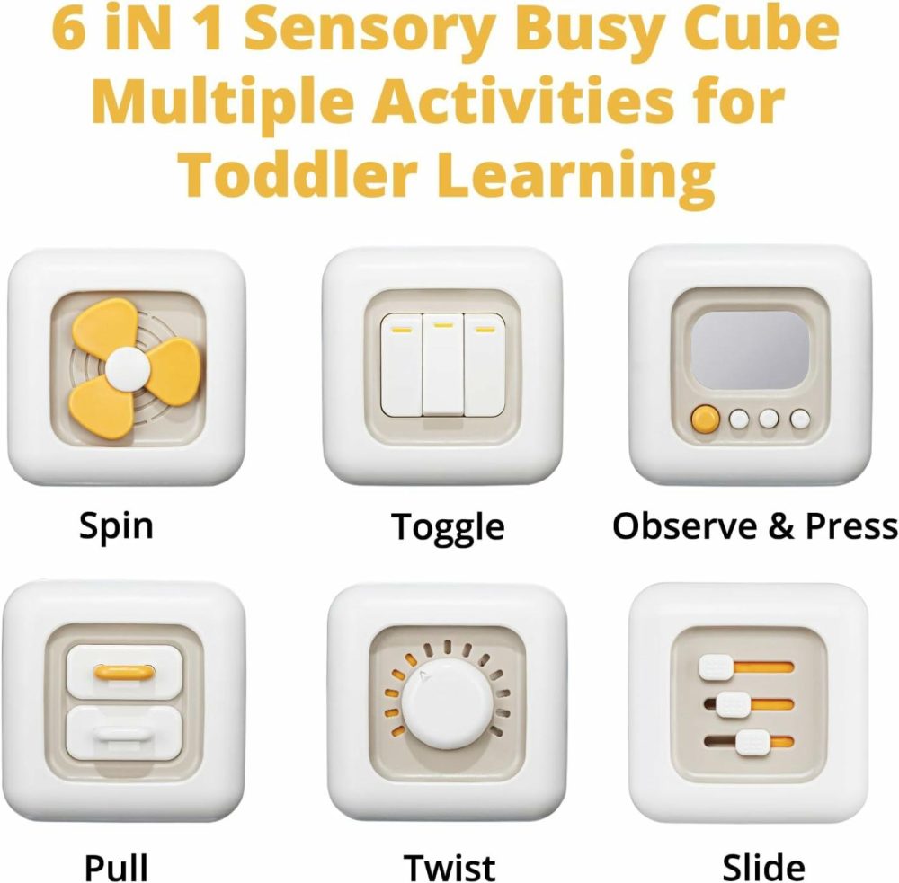 Sensory Toys For Toddler 1-3|Montessori Toys For 1 Year Old Boy|Travel Toy For 12-18 Months Baby|Busy Activity Cube For Fine Motor Skill Learning|Birthday Gift For 1 Year Old  |  Activity Cubes Activity Cubes Activity Cubes