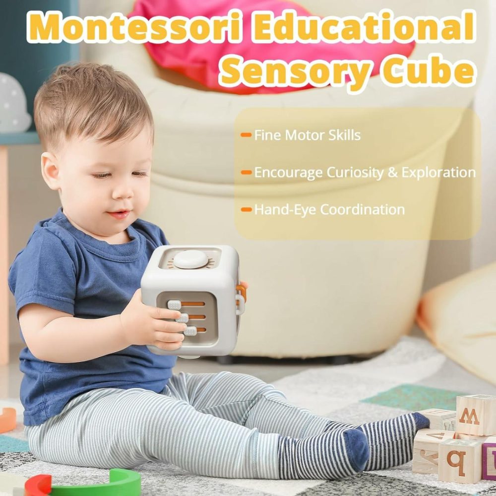 Sensory Toys For Toddler 1-3|Montessori Toys For 1 Year Old Boy|Travel Toy For 12-18 Months Baby|Busy Activity Cube For Fine Motor Skill Learning|Birthday Gift For 1 Year Old  |  Activity Cubes Activity Cubes Activity Cubes