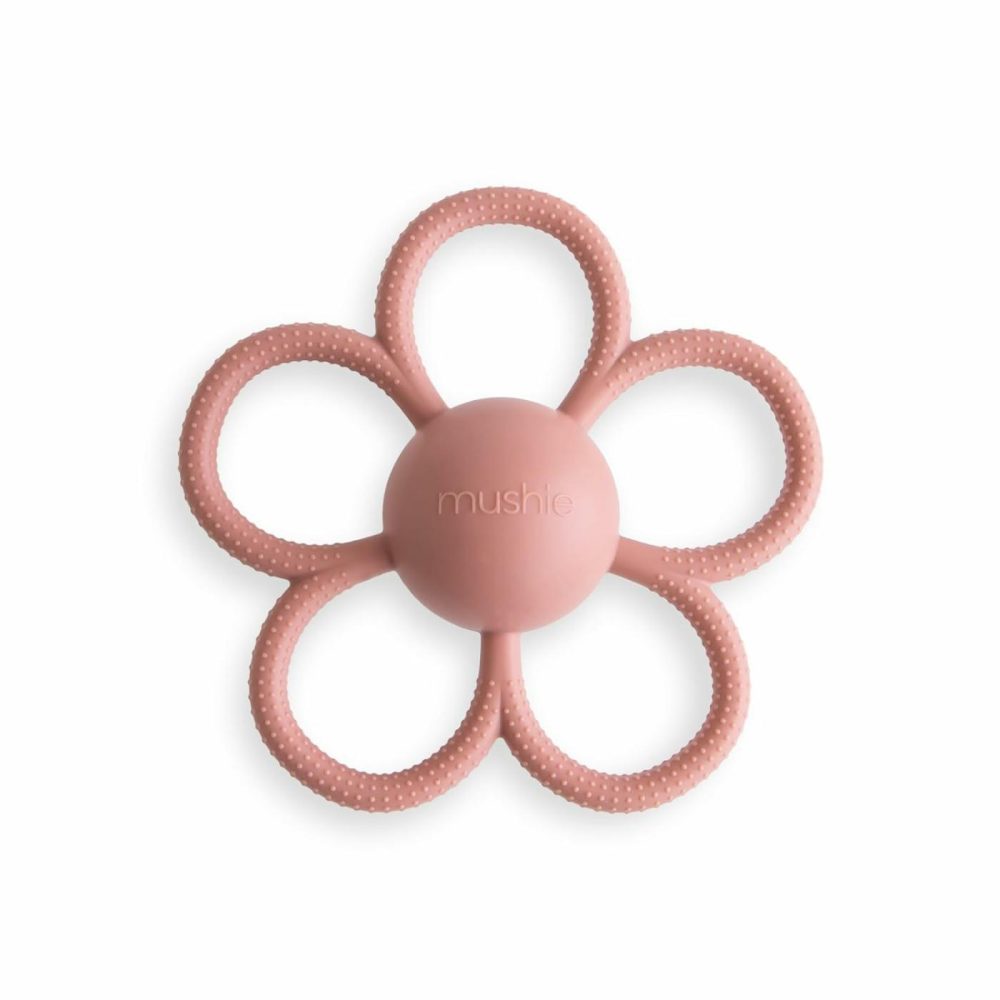 Silicone Baby Daisy Rattle Teether Toy  |  Teethers All Toys Daisy