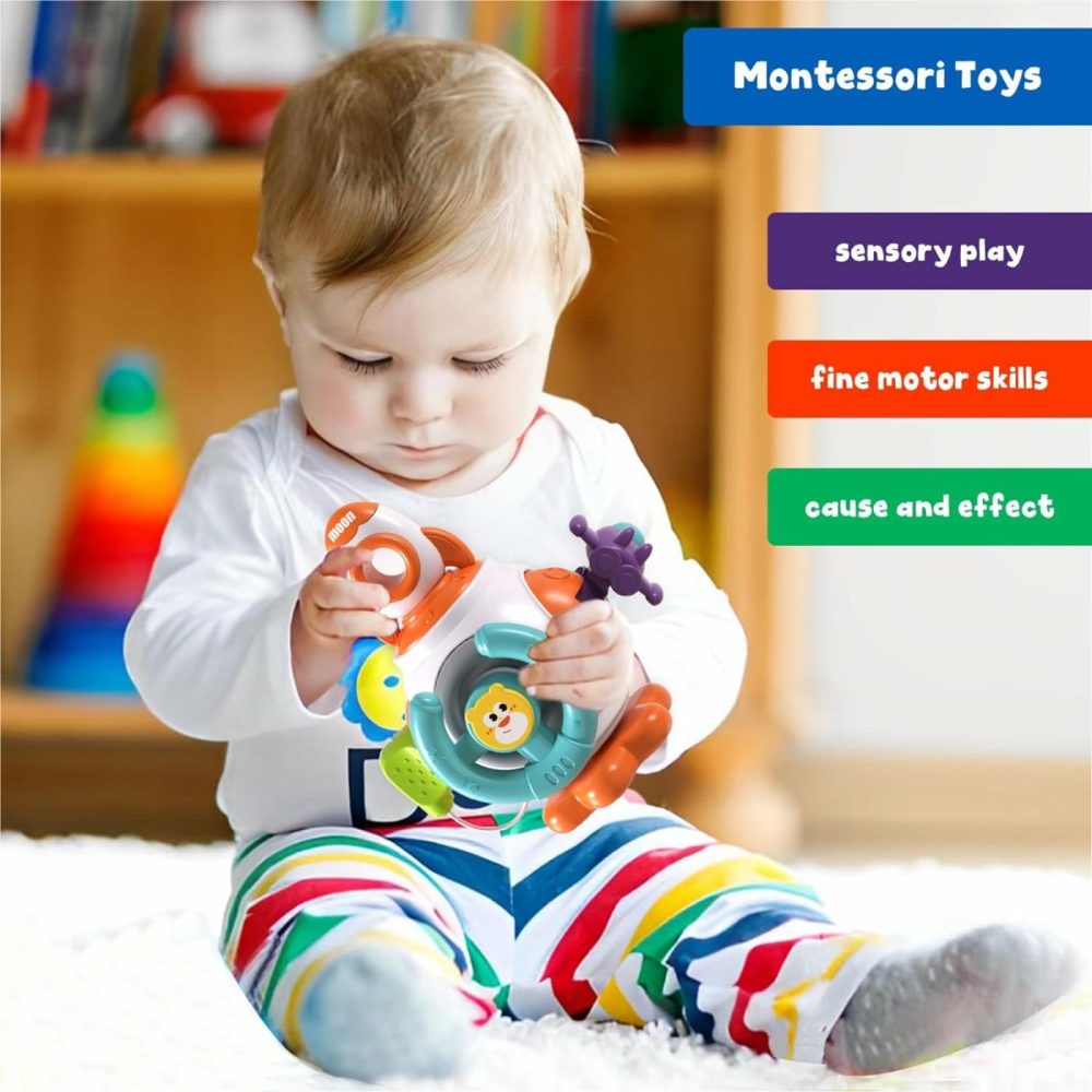 Toddler Montessori Toys – Busy Board Travel Educational Learning Activities Toys – Gifts For Baby Boys Girls 6 9 12 18 Months Age 1 2 3 Year Old Birthday – Infant Sensory Toys  |  Sorting & Stacking Toys All Toys Sorting & Stacking Toys