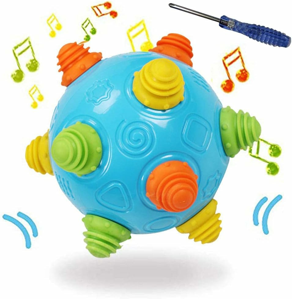 Toddlers Baby Music Shake Dancing Ball Toy  Move And Crawl Ball Toys For Kids,Bouncing Sensory Learning Ball Toys Ideal Gift For Baby Boys And Girls  Endless Fun For Children  |  Balls All Toys Balls