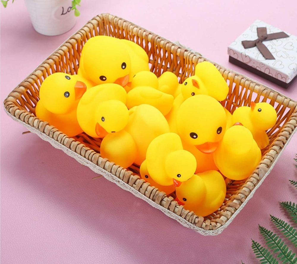 Bath Duck Toys 12Pcs Mini Rubber Ducks Squeak And Float Ducks Baby Shower Toy For Toddlers Boys Girls (2.2’’)  |  Bath Toys All Toys Bath Toys