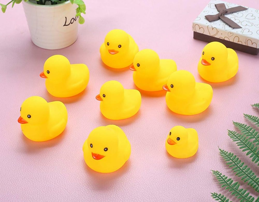 Bath Duck Toys 12Pcs Mini Rubber Ducks Squeak And Float Ducks Baby Shower Toy For Toddlers Boys Girls (2.2’’)  |  Bath Toys All Toys Bath Toys