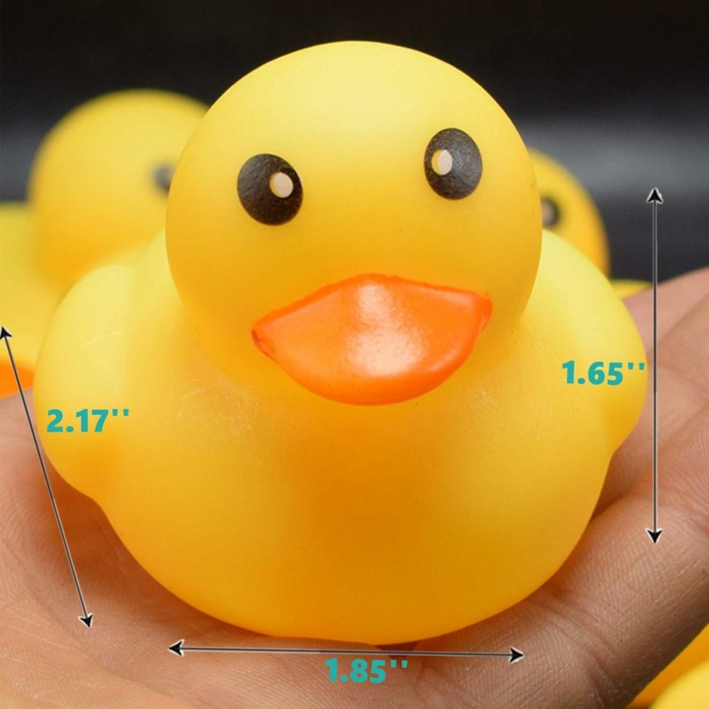 Bath Duck Toys 12Pcs Mini Rubber Ducks Squeak And Float Ducks Baby Shower Toy For Toddlers Boys Girls (2.2’’)  |  Bath Toys All Toys Bath Toys