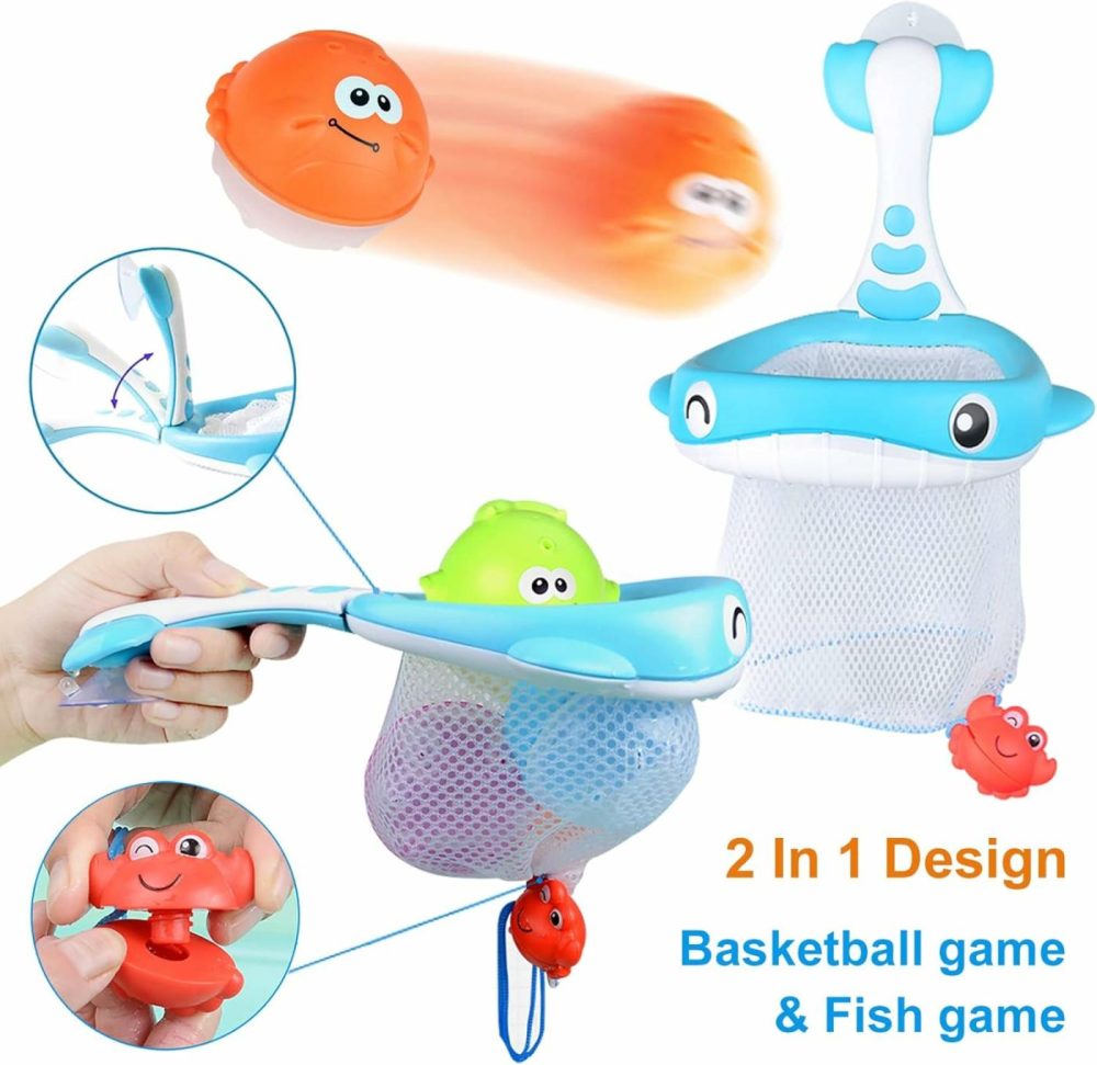 Bath Toy Sets  36 Foam Bath Letters And Numbers  Floating Squirts Animal Toys Set With Fishing Net And Organizer Bag  Fish Catching Game For Babies Infants Toddlers Bathtub Time  |  Bath Toys All Toys Bath Toys