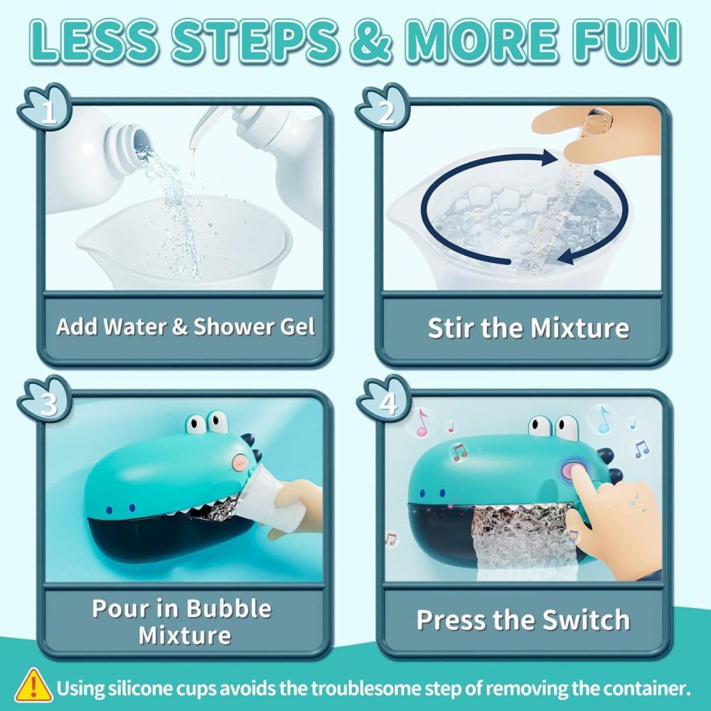 Bath Toys  Singing Bath Bubble Maker For Baby  Automatic Bubbles Machine Blower For Bathtub  Shower Bathtub Toys For Toddlers Boys Girls  |  Bath Toys All Toys Bath Toys