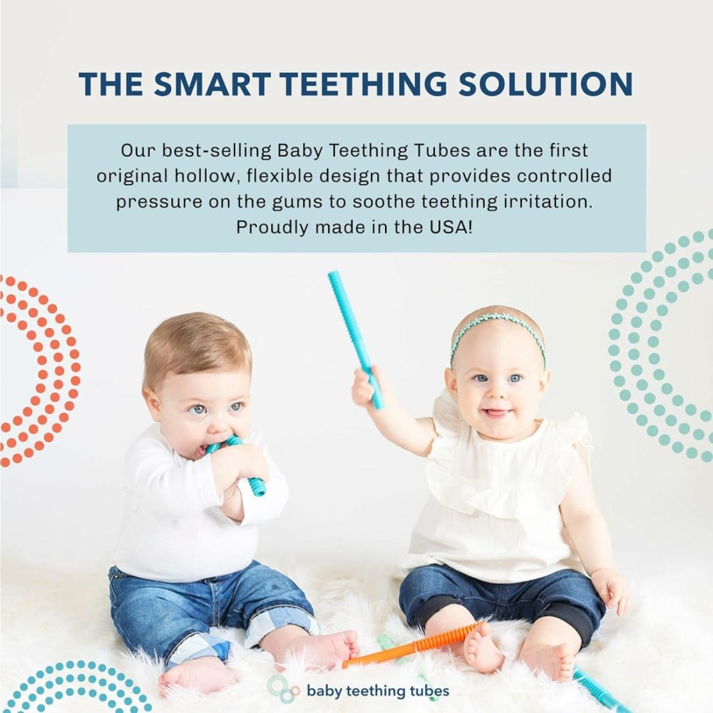 Made In The Usa Baby Teething Toys – Soft & Durable Infant Toys And Toddler Silicone Teether – 7 Inches  Mint – Baby Must Haves For Teething Relief – Food Safe & Easy To Clean  |  Teethers All Toys Mint