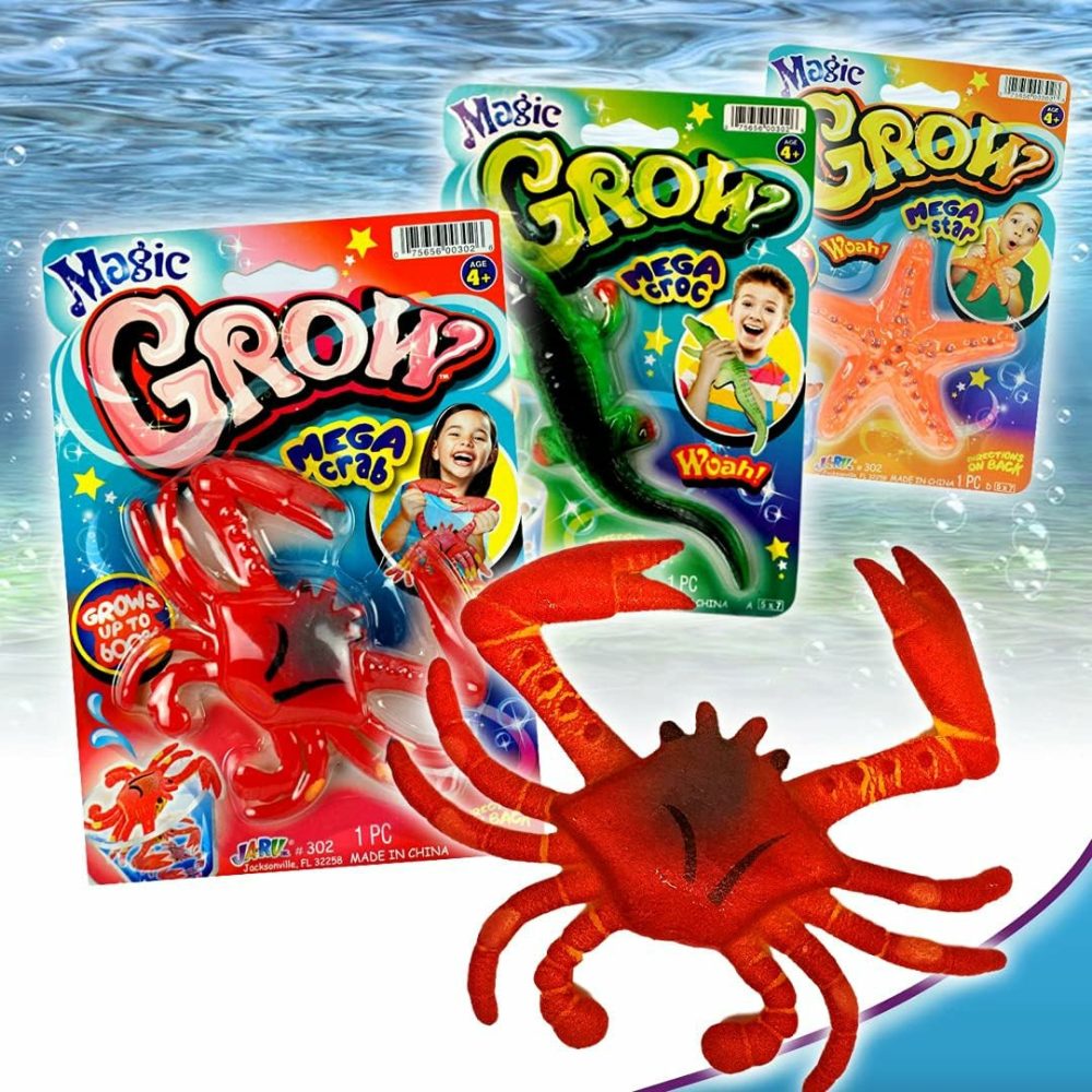 Magic Grow Ocean Themed Water Animals (6 Packs Assorted) Beach Life Theme Toys | Bulk Expanding Bath And Pool Toys For Kids. Sea Creatures Party Toys And Goodie Bags. 302-6A  |  Bath Toys All Toys Bath Toys