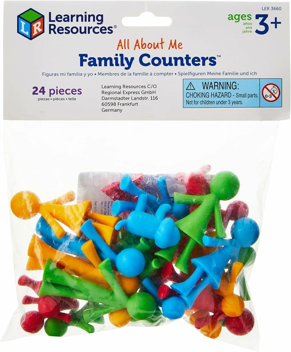 Family Counters Smart Pack  Tactile Learning  Counting & Sorting Toy  24 Counters  Ages 3+  |  Science Kits & Toys