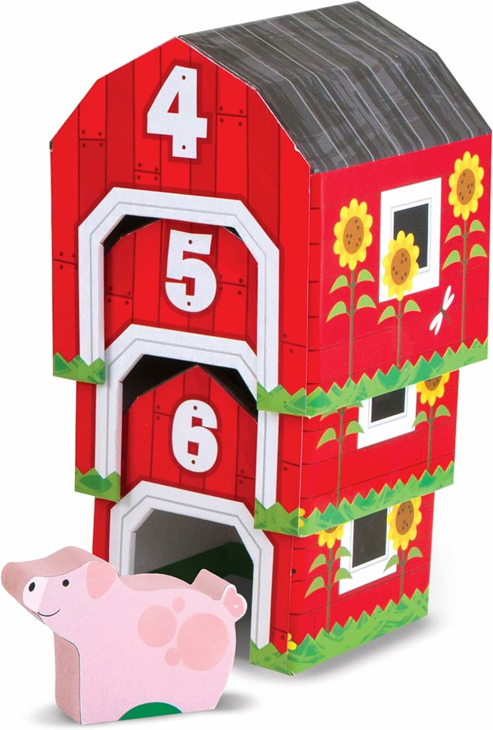 Nesting And Sorting Barns And Animals With 6 Numbered Barns And Matching Wooden Animals – Numbers Learning Toys  Sorting And Stacking Toys For Toddlers Ages 2+  |  Sorting & Stacking Toys All Toys Sorting & Stacking Toys