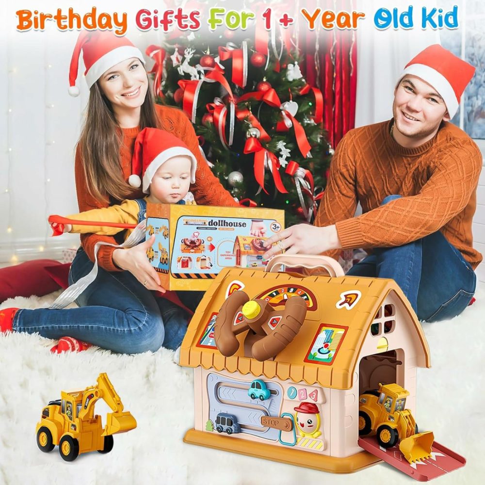 Toys For 1-2 Year Old Gifts  Montessori Toddlers Toys With Sound/Lights/Music/Clock/Car/Telephone  8 In 1 Multi-Functional House Toys For Boys Girls  Early Educational Learning Toy For Birthday  |  Musical Toys All Toys